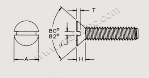 82 Degree Flat Machine Screws