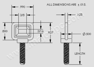 Flat Head Wing Screws