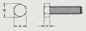 Metric Hex Machine Screws