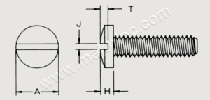 Slotted Binder Machine Screws