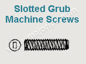 Slotted Grub Machine Screws