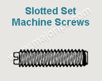 Slotted Set Machine Screws